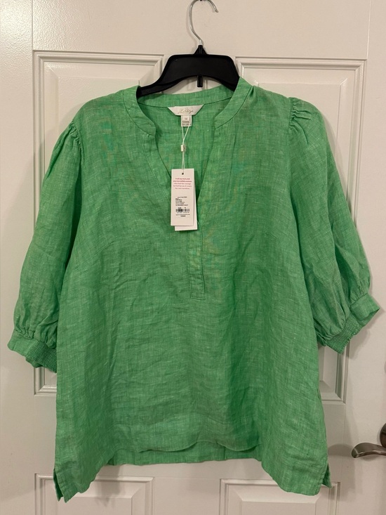 Lilly Pulitzer Tops - Lilly Pulitzer Mialeigh Linen Top